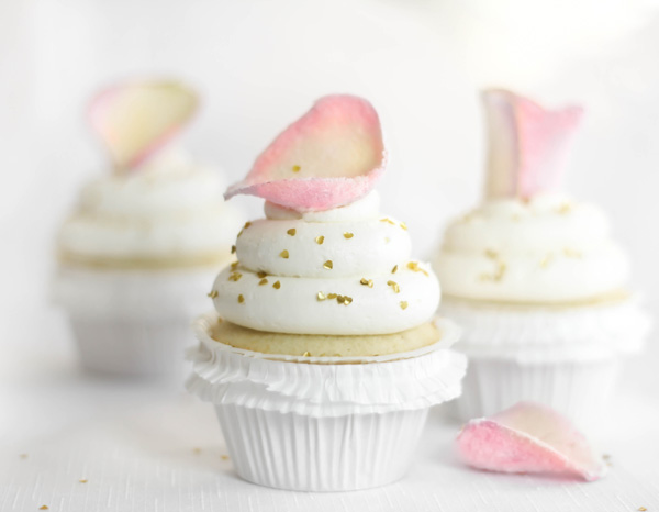 rose petal cupcakes