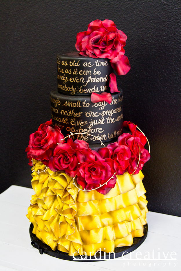 Disney Beauty & the Beast Cake