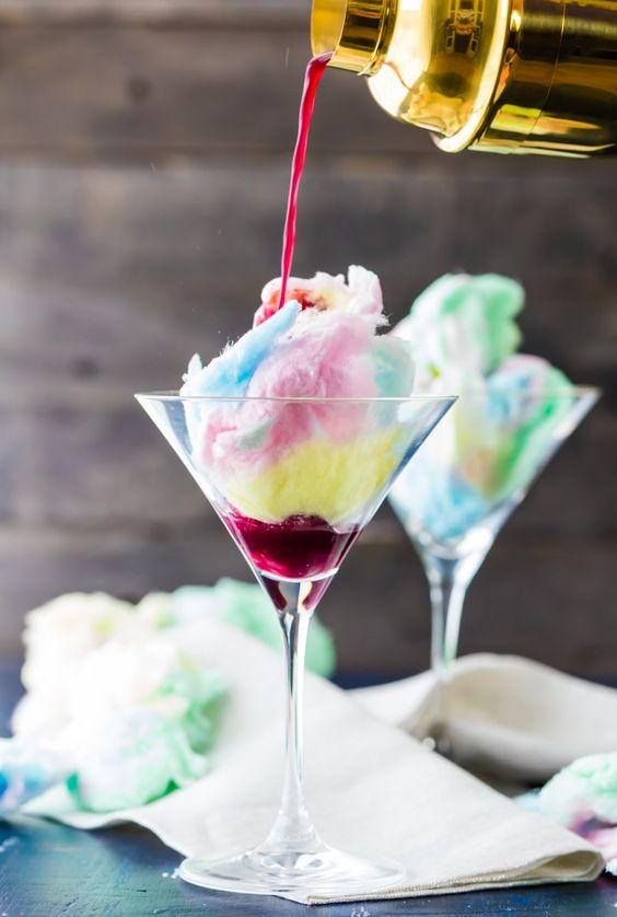 candy floss martinis