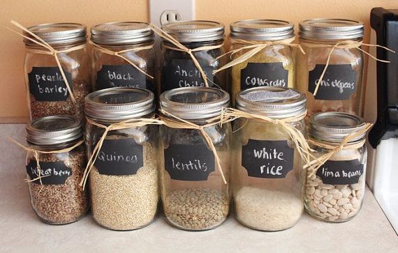 glass jars storage