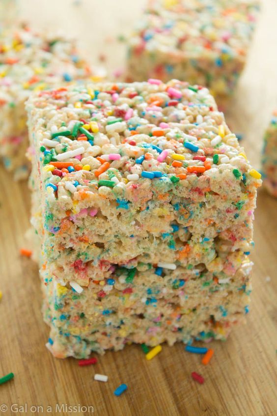 funfetti rice krispie