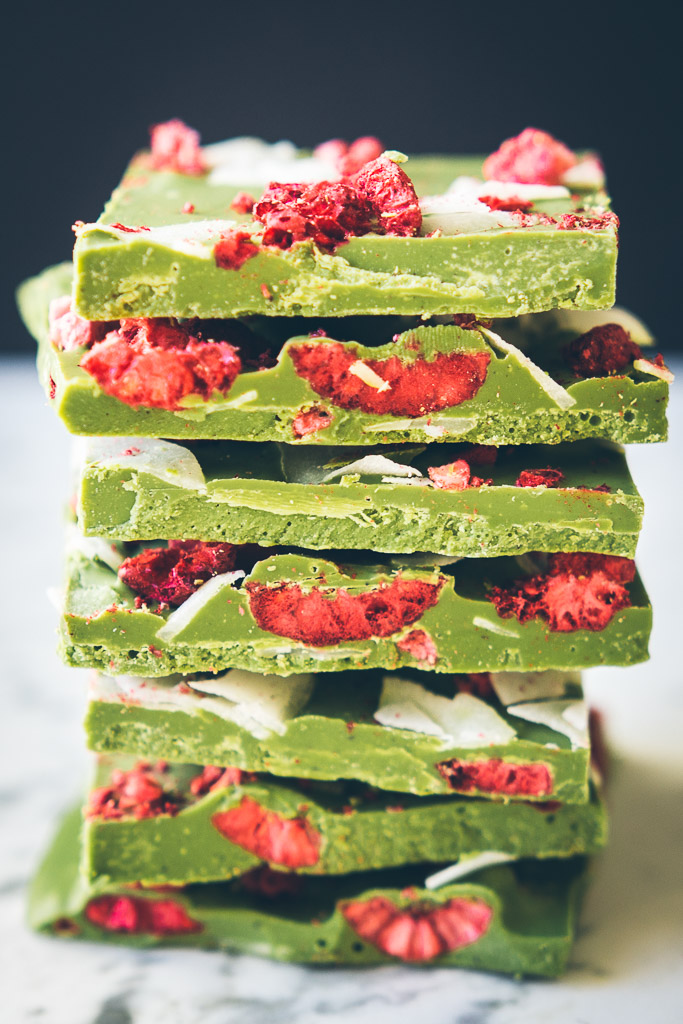 matcha chocolate bark