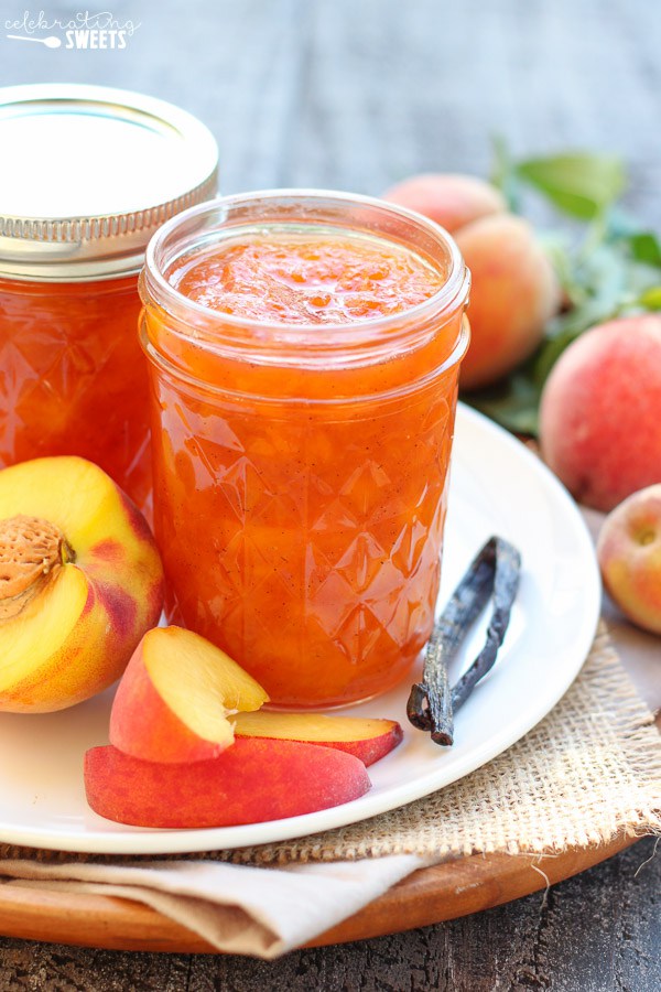 peach vanilla jam