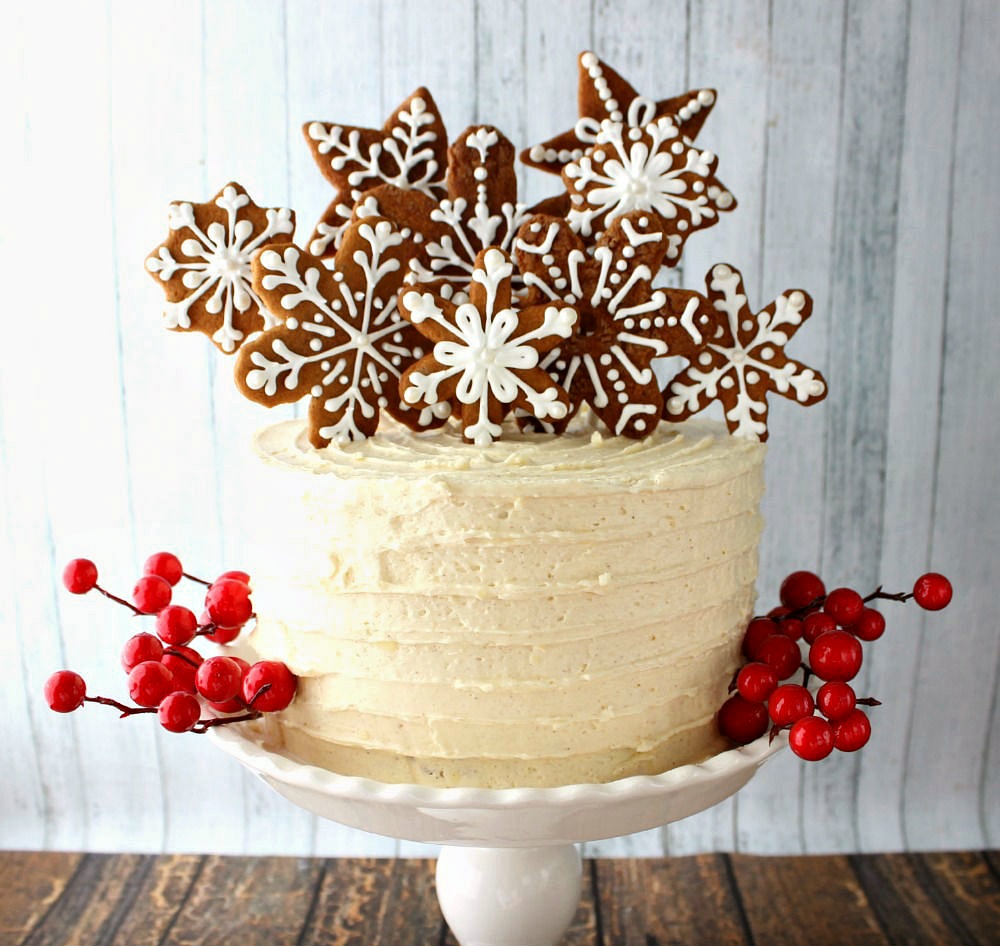 Gingerbread Cake with White Chocolate Frosting - Broma Bakery