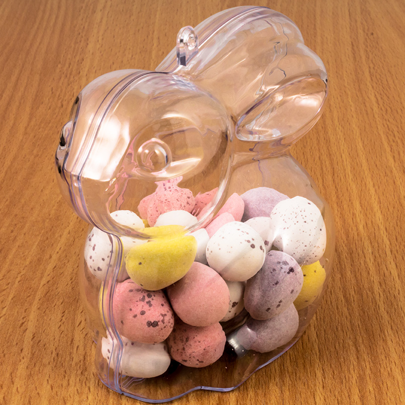Easter Bunny Fillable Plastic Container Decoration Ornament gift