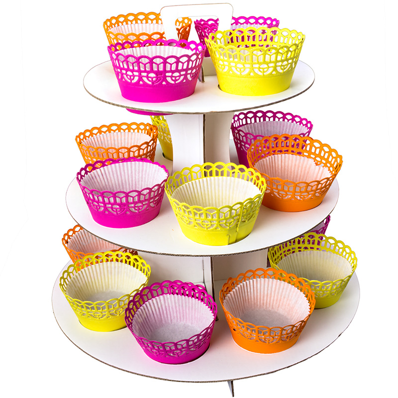 18 Cupcake / Muffin Stand with Wraps and Cases Baking Party Xmas eBay