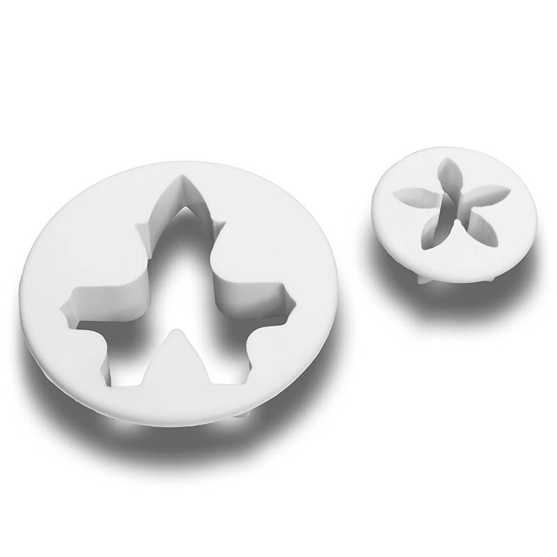 2 Piece Flower Cutters on a white background