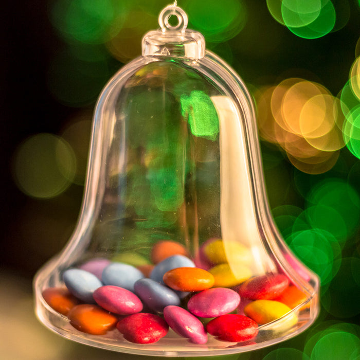 Fillable Bell Shaped Christmas Decoration x 1