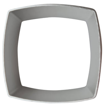 Rounded square cookie cutter on a white background