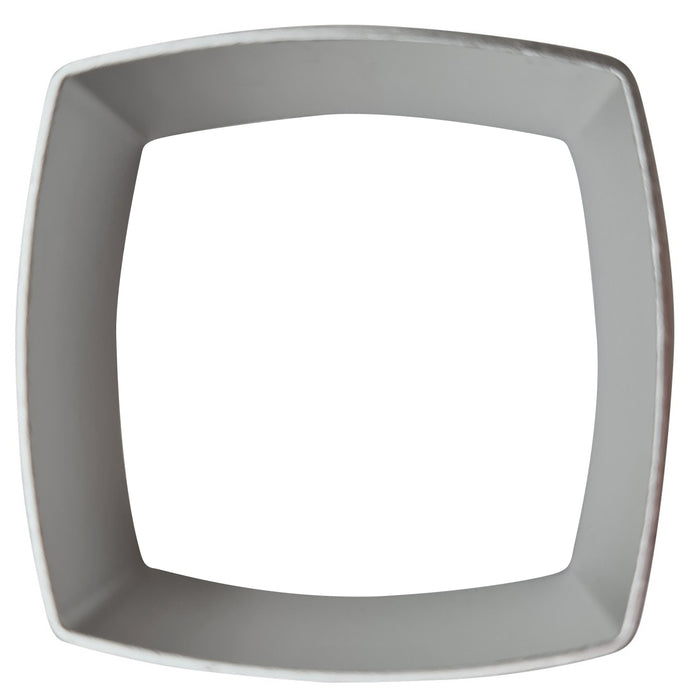 Rounded square cookie cutter on a white background