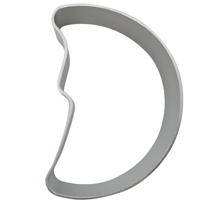 Half Moon cookie cutter on a white background