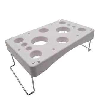 Piping back stand on a white background