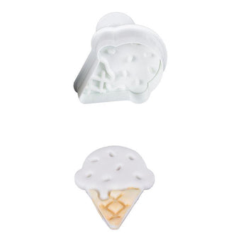 Ice cream cone plunger cutter on a white background