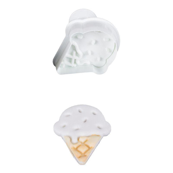 Ice cream cone plunger cutter on a white background