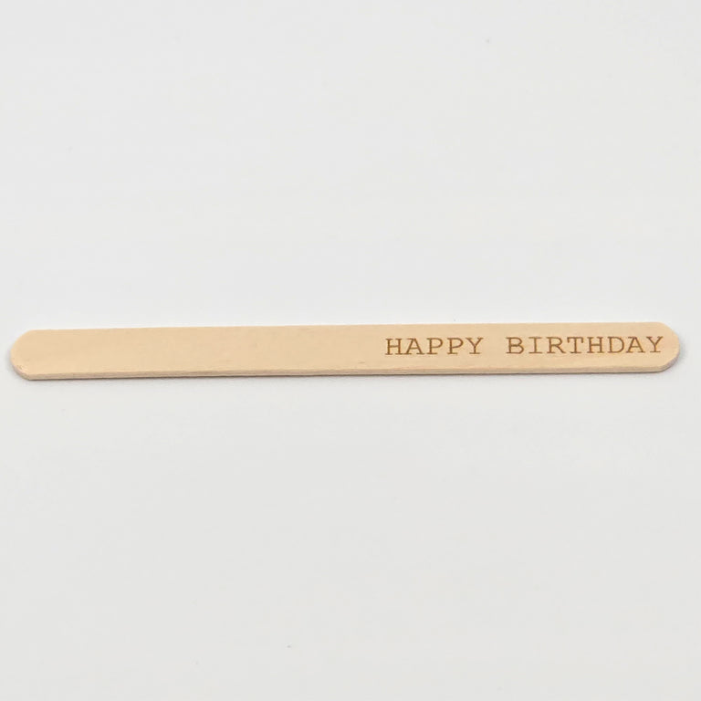Happy Birthday Ice Lolly Sticks – Laser Engraved