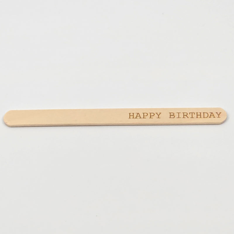 Happy Birthday Ice Lolly Sticks – Laser Engraved