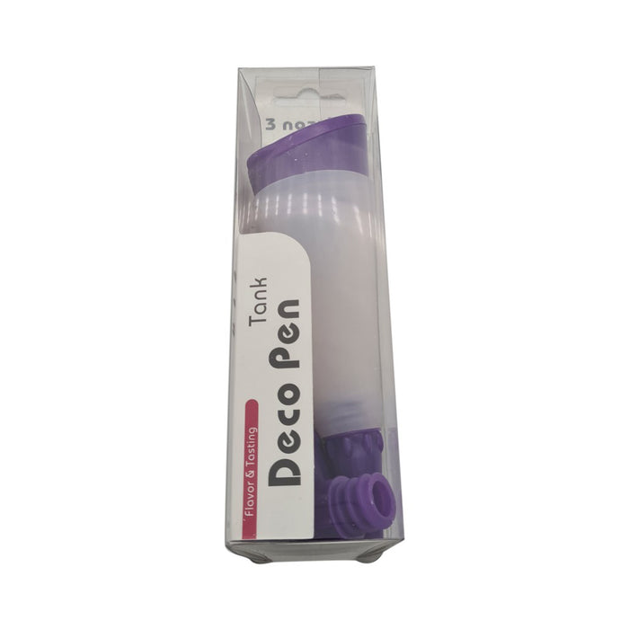 Icing decoration pen with 3 nozzles in packaging on a white background