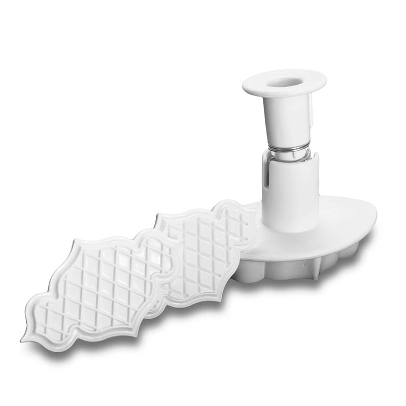 Leaf Border Detailing Fondant Plunger Cutter on a white background