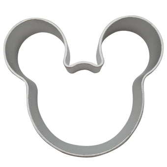 Mouse head cookie cutter on a white background