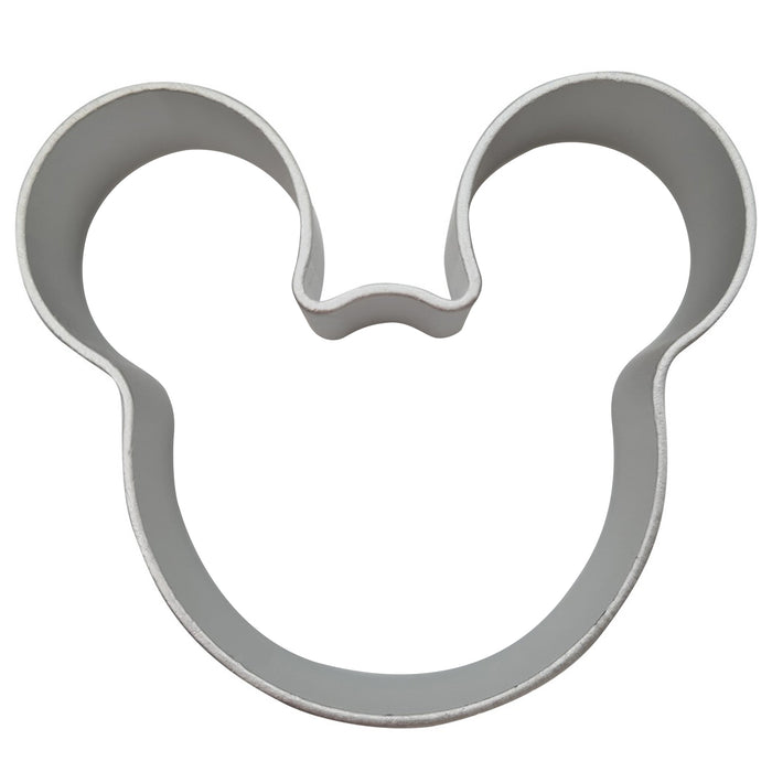 Mouse head cookie cutter on a white background