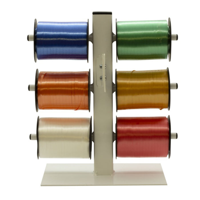 6 Roll Ribbon Dispenser with Cutter - Metal