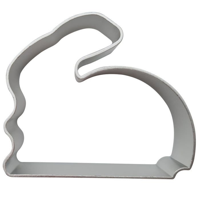 Rabbit-shaped biscuit cutter cookie cutter on a white background