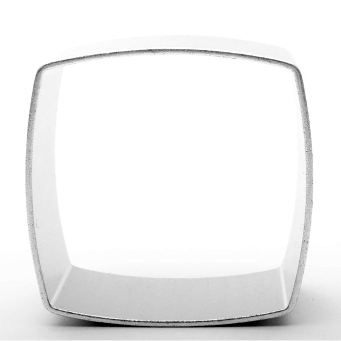Rounded square cookie cutter on a white background