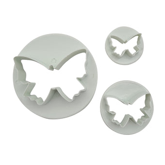 Set of 3 butterfly fondant cutters – small, medium and large sizes