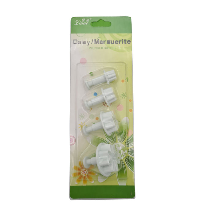 Packaging of flower plunger cutter tools on a white background.
