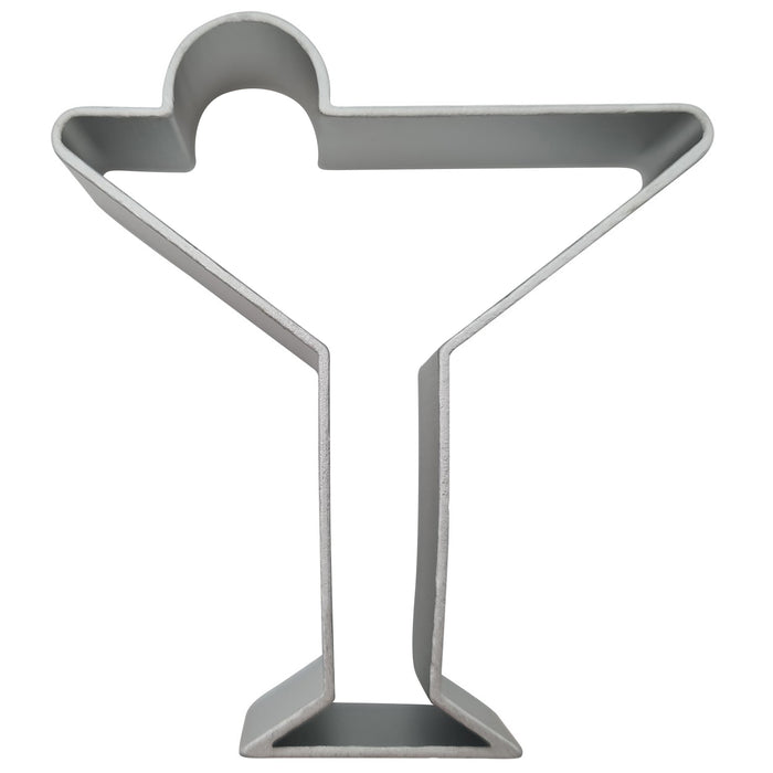 Cocktail glass cookie cutter on a white background
