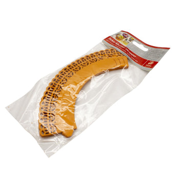 Adjustable orange cupcake wrappers in packaging on a white background
