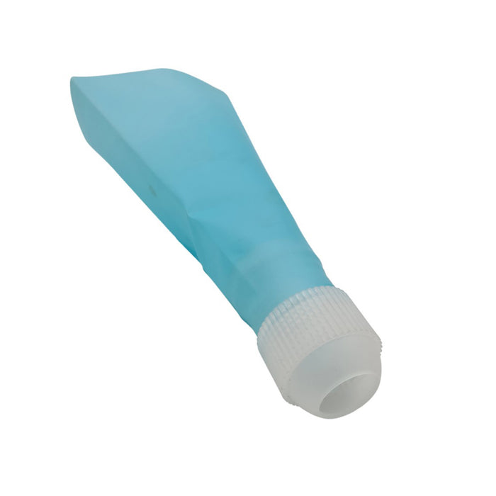 Piping coupler on piping bag on a white background