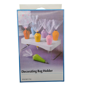 Decorating piping bag holder in packaging on a white background