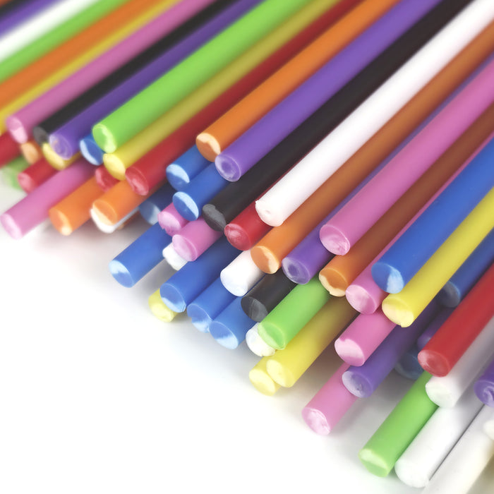 Plastic Lollipop Sticks in 11 Colours - Bulk & Retail Packs