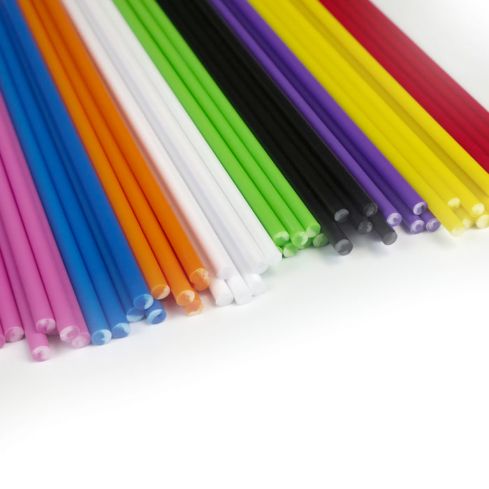 Plastic Lollipop Sticks in 11 Colours - Bulk & Retail Packs