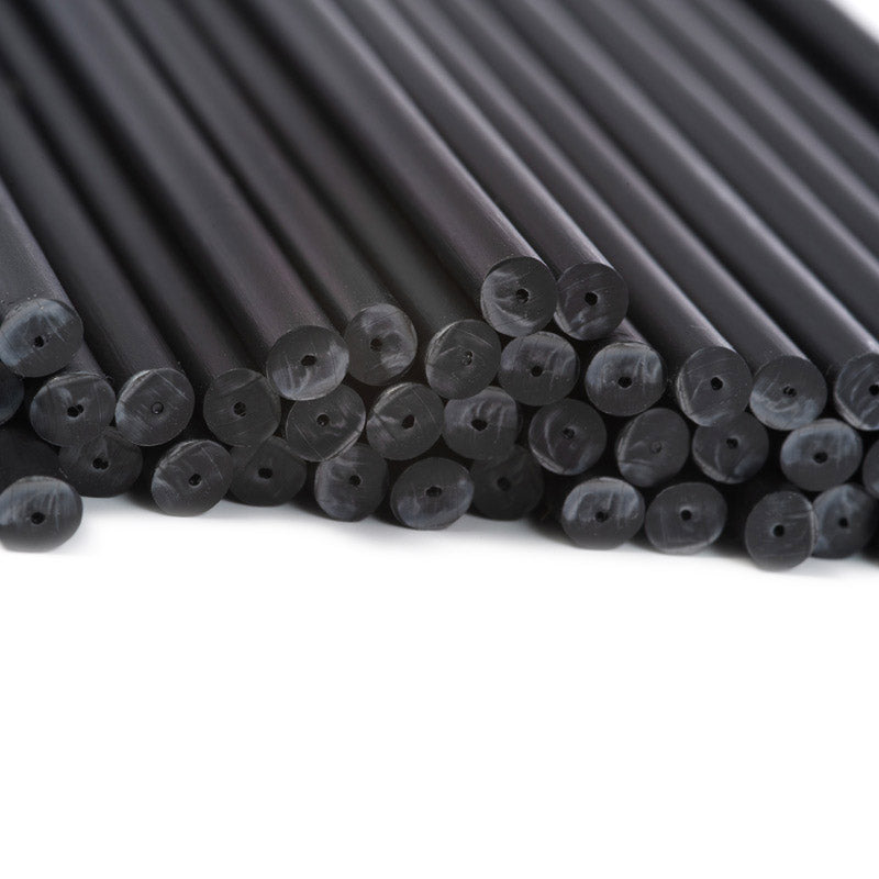 Black plastic lollipop sticks 140mm x 4.5mm