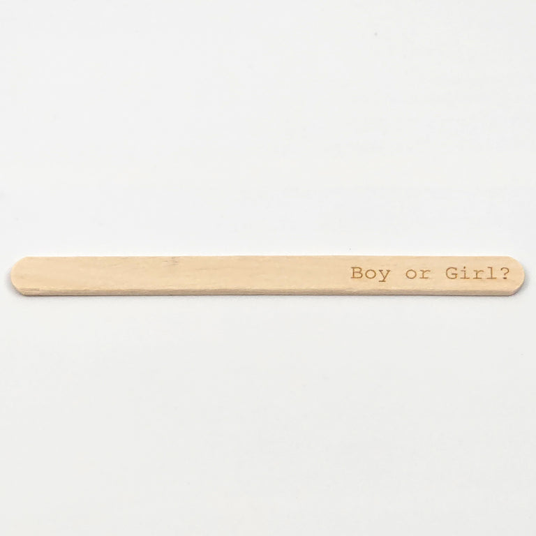 Gender Reveal Ice Lolly Sticks – Boy or Girl?