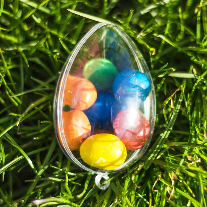 Clear Easter Egg Transparent Plastic Container 60mm