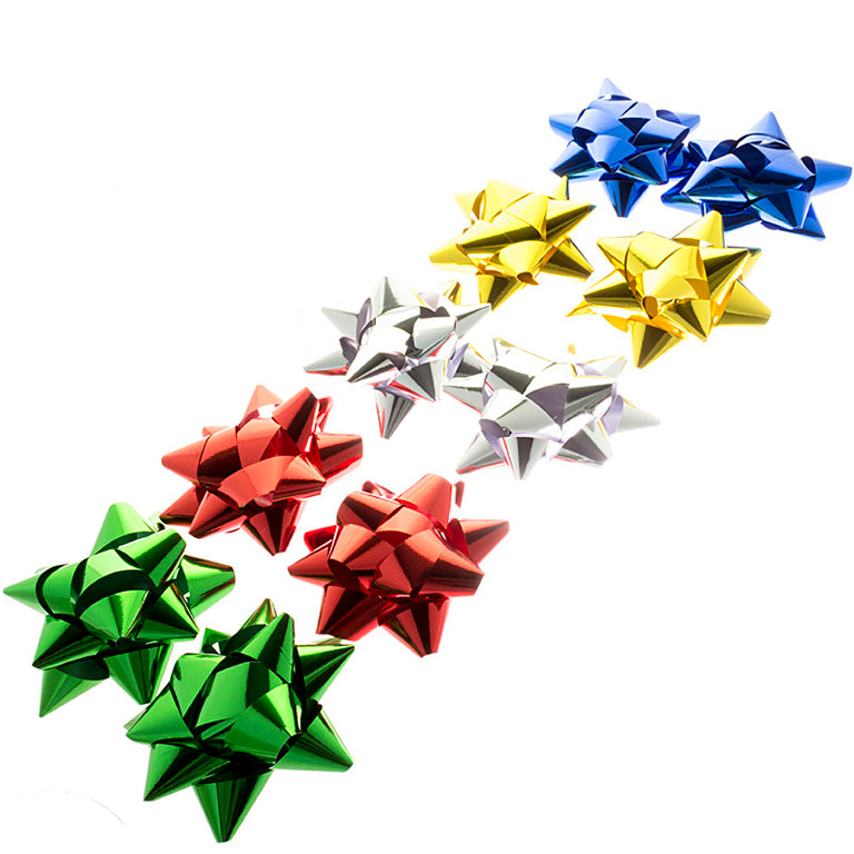 4 inch Star Bows x10