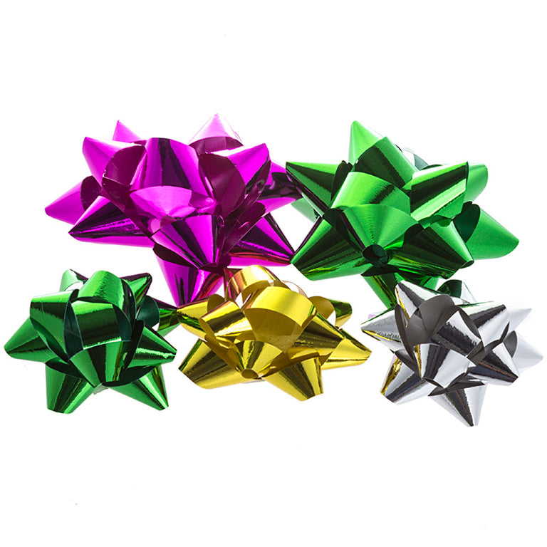 Assorted Metallic Bows x5