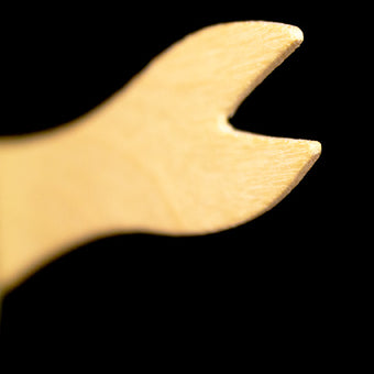 wooden chip fork
