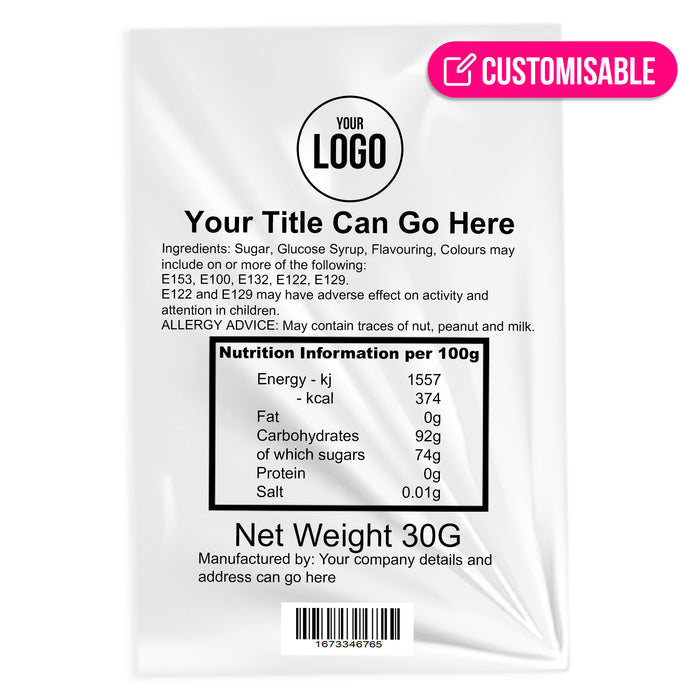 Custom Printed Cello Bags | Personalised Food Grade Packaging UK
