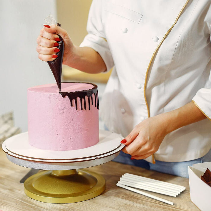 White Plastic Cake Dowels - 6 mm Food-Grade Support Rods - Retail & Bulk Packs