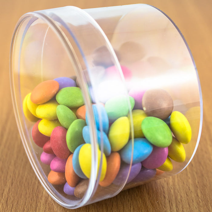 Round Transparent Fillable Plastic Container