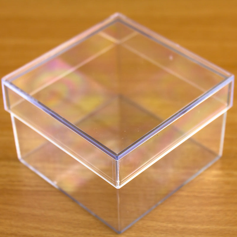 Square Transparent Fillable Container – 75mm x 75mm