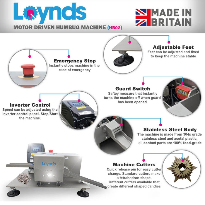 Loynds Humbug Berlingot Candy Machine - Easy to Operate Artisan Candy Equipment