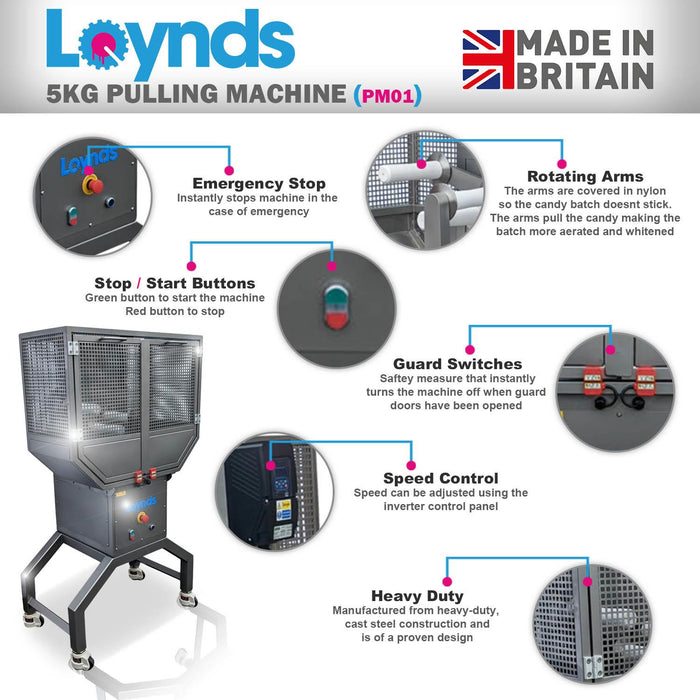 Loynds Sugar Confectionery Pulling Machine 10kg – PM01