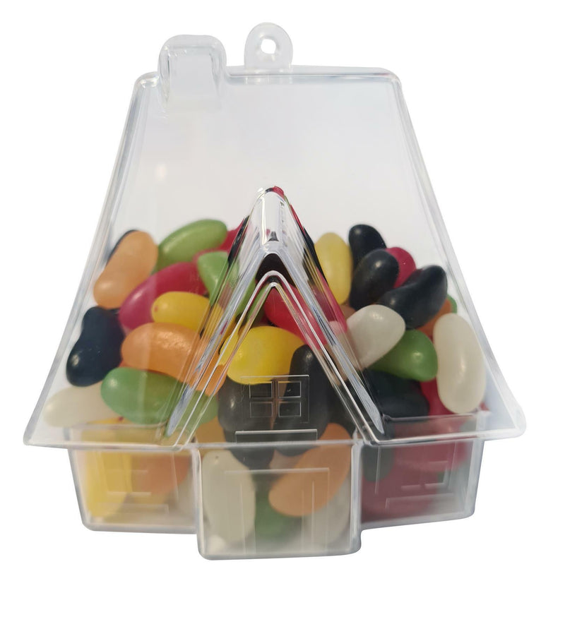 Clear Plastic House Sweet Container – Fillable Decoration