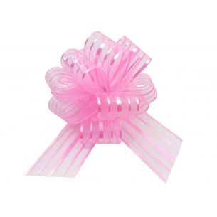 pink pom pom bow