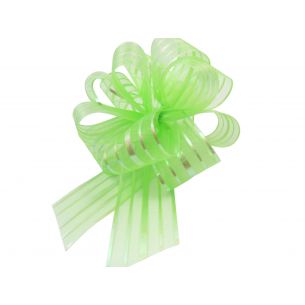 green pom pom bow